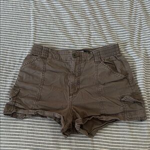 Hollister Dark Grey Ultra High-Rise Mom Short
